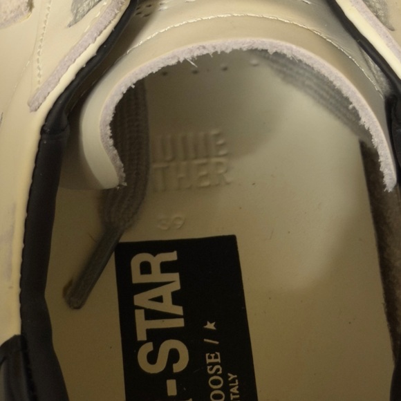 Golden Goose Super-Star Black Heel Tab and Metal Stud size 39 - Picture 5 of 7
